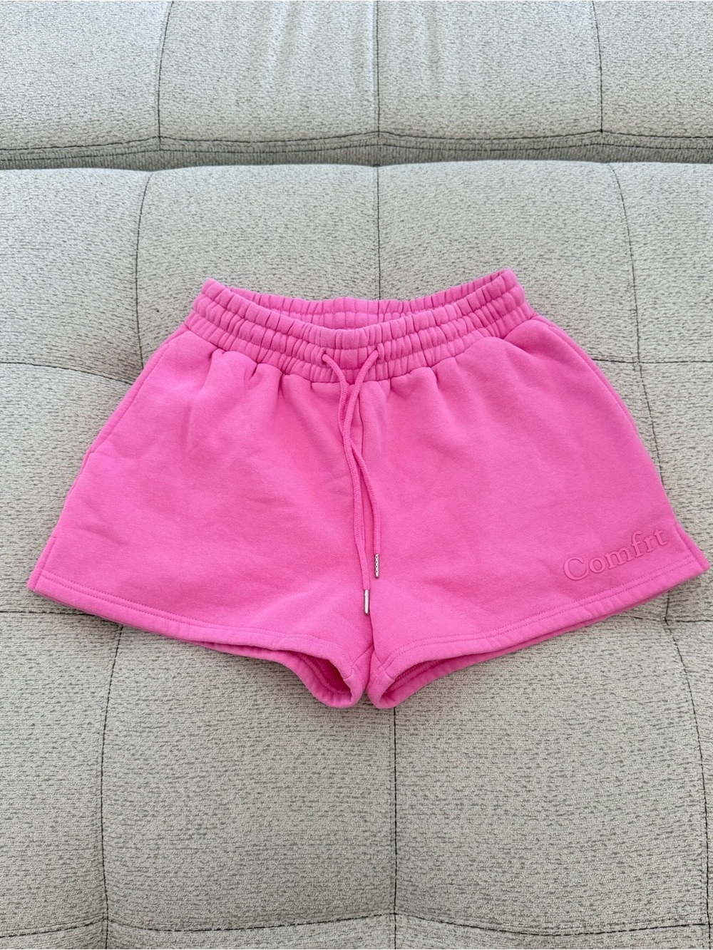 Comfort Women's Pink Fleece Lounge Shorts
